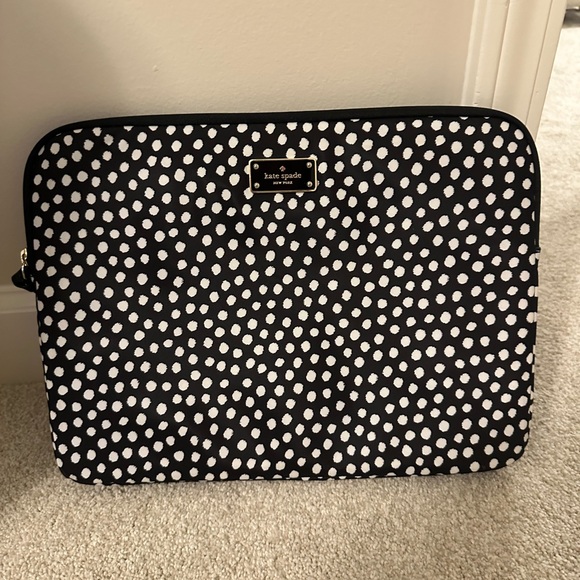 kate spade Other - Kate Spade Black and White Dotted Sleeve